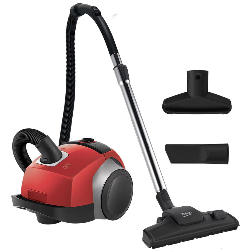 Aspirator cu Sac BEKO PerformCyclone VCC44401AR, 1.8l, 750W, 73dB, Rosu-Negru
