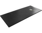 Cadita de Dus Dreptunghiulara Sanotechnik Kreta, 120x80x3,2 cm, Marmura Artificiala, 50020, Gri
