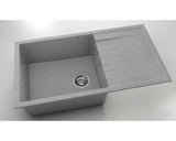 Chiuveta Bucatarie Granixit Cu O Cuva Fat Avangard 229 90x49 Cm, Cu Picurator, Reversibila, Platina