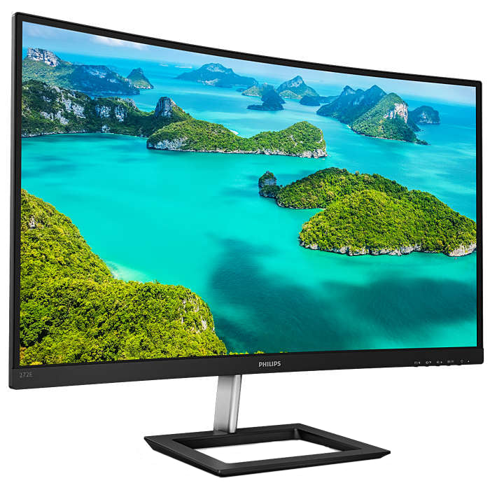 Monitor curbat LED VA Philips 32", WQHD, Display Port, Negru