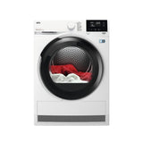 Uscator cu pompa de caldura AEG TR819P4E AbsoluteCare, clasa energetica D, capacitate 9 kg, afisaj LED, alb