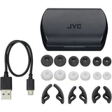 Casti JVC HA-ET45T, True Wireless, Bluetooth, In-Ear, Microfon, Negru