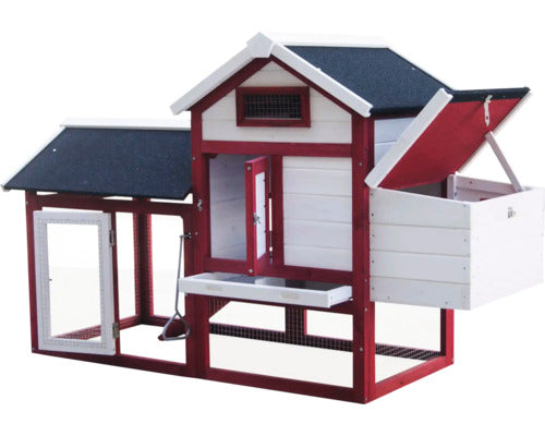 Cotet Pentru Gaini Habrita Po1562 Cu 2 Corpuri Lemn 152x62 Cm