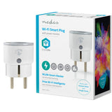 Priza inteligenta Nedis, Wi-Fi, compatibil iOS si Android, 10A, 2500W, alb