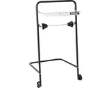 Dispenser pentru Rola din Hartie Katrin Industrial, de Podera, Metal, H 96 cm, Negru-Argintiu