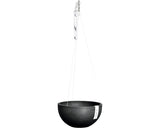 Ghiveci Ecopots Brussels Cu Agatatoare Plastic Ø 26, 5 Cm H 13 Cm Gri Inchis