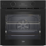 Cuptor incorporabil Beko BBIS17300BMPSE, Electric, 72 l, Autocuratare pirolitica, Steam Assisted Cooking, AeroPerfect, SteamShine Cleaning, Grill,SoftClose door,Raft telescopic, Clasa A+, Negru