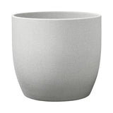 Masca ghiveci Basel Stone ceramica Ø 14 cm H 13 cm gri deschis