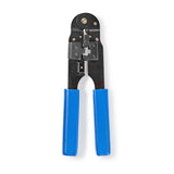 Cleste de sertizare cablu tip RJ45, albastru Nedis