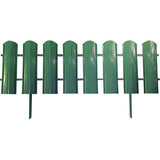 Mini gard delimitator de gradina, din metal, 119 x 40 cm, verde