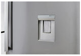 Frigider cu doua usi Whirlpool W84TE 72XAQUA2, 574 l, Dual No Frost, Clasa E, Dispenser apa, H 186 cm, Inox