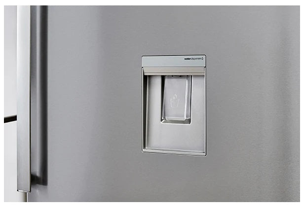 Frigider cu doua usi Whirlpool W84TE 72XAQUA2, 574 l, Dual No Frost, Clasa E, Dispenser apa, H 186 cm, Inox