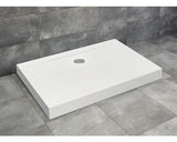 Cadita De Dus Dreptunghiulara Radaway Doros D Compact 110x80x11,5 Cm Acril Alb Sdrd1180-05
