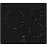 Plita incorporabila Bosch PUC611AA5E, Inductie, 3 zone de gatit, PowerBoost, 60 cm, Negru