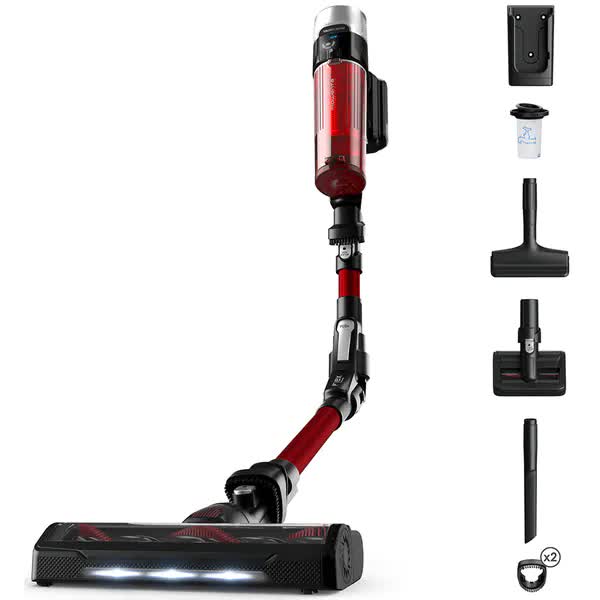 Aspirator Vertical ROWENTA X-Force Flex 9.6 RH2079WO, 0.4l, 18V, Autonomie maxima 45 min, Rosu