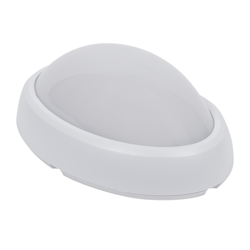 Lampa BAT LED Ovala 12W IP65 Alb
