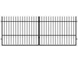 Poarta Metalica Dubla Polbram Cindrel 400x200 Cm Negru