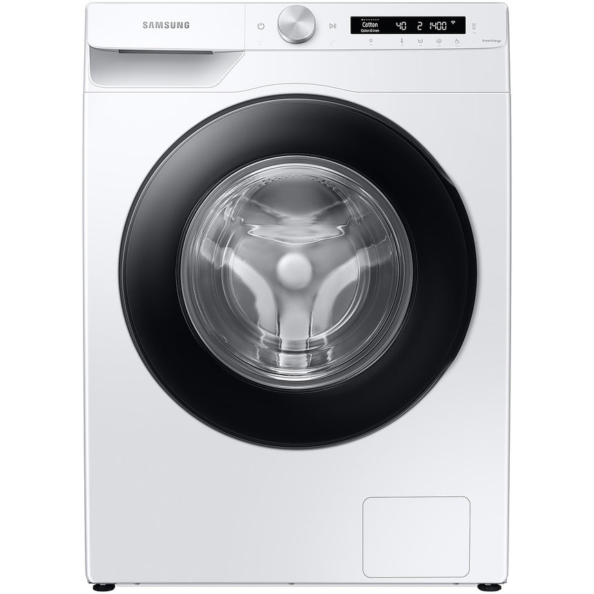 Masina de spalat rufe Samsung WW90T504DAWCS7, 9 kg, 1400 rpm, Clasa A, AI Control, Steam, Eco Bubble, Drum Clean, Motor Digital Inverter, Wifi, AI Energy, Smart Control, Alb