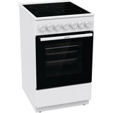 Aragaz GORENJE GEC5B41WG, 4 arzatoare, Electric, L 50 cm, Grill, Alb