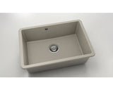 Chiuveta Bucatarie Cu O Cuva Fat Avangard 236 66x46 Cm Fara Picurator, Montare Sub Blat, Fatgranit Dark Beige