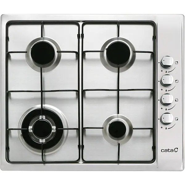 Plita incorporabila CATA GI 6031 X, Gaz, 4 arzatoare, Wok, Inox