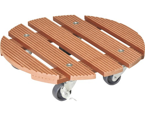 Suport Ghiveci Cu Roti, wpc, Wagnersystem, Ø 29 Cm, Capacitate Portanta 100 Kg