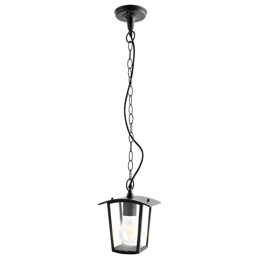 Pendul exterior Rabalux Taverna 7130, E27, 15W, IP44, 79cm, Aluminiu, Negru