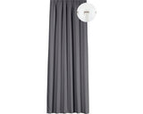 Draperie Cu Inele Tyler Gri Inchis 140x245 Cm