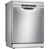 Masina de spalat vase Bosch SMS4EMI02E, 14 seturi, 6 programe, 4 functii speciale, 60 cm, Clasa C, silver inox anti-amprenta