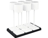 Veioza Cu Led Integrat Fernandez 5w 130 Lumeni, Lumina Reglabila, Pentru Exterior Ip54, Alb, Set 6 Bucati