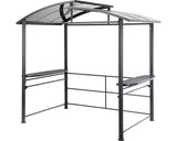 Pavilion Gratar Garden Place 2, 4x1, 5x2, 3 Cm Policarbonat Negru