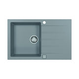Chiuveta Alveus Cadit 20, material compozit, reversibila, sifon pop-up inclus, 790x500x200mm, gri beton