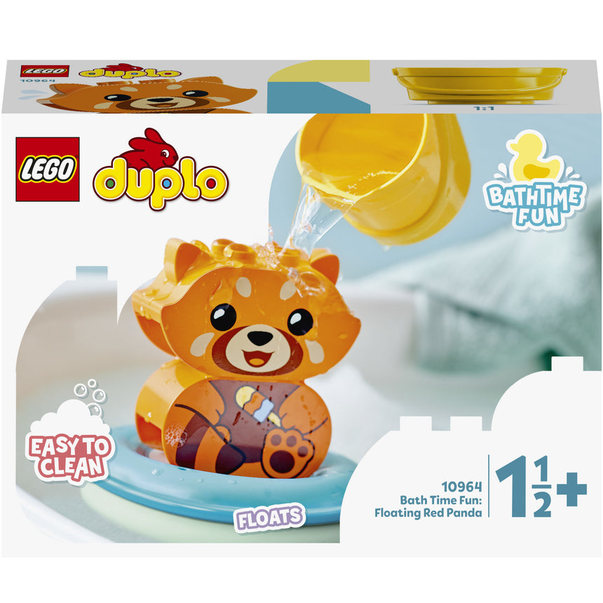 LEGO® DUPLO - Prima mea distractie la baie: Panda rosu plutitor 10964, 5 piese