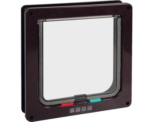 Usa Acces Pisici Karlie Cu 4 Cai De Intrare 23x5x25 Cm Maro