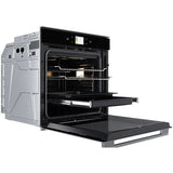 Cuptor incorporabil Whirlpool W9 OS2 4S1 P, Electric, 73 l, Autocuratare pirolitica, Tehnologia al 6-lea Simt, Ready2Cook, SteamSense, Grill, Clasa A+, Negru