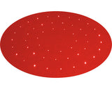 Covor Rotund Cu Led-uri Rosu Ø 100 Cm