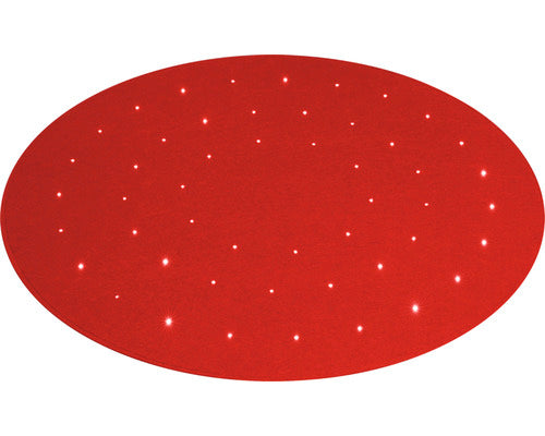 Covor Rotund Cu Led-uri Rosu Ø 100 Cm