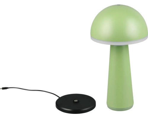 Veioza Cu Led Integrat Fungo 2w 200 Lumeni, Lumina Reglabila, Pentru Exterior Ip54, Incarcare Usb, Verde Fistic