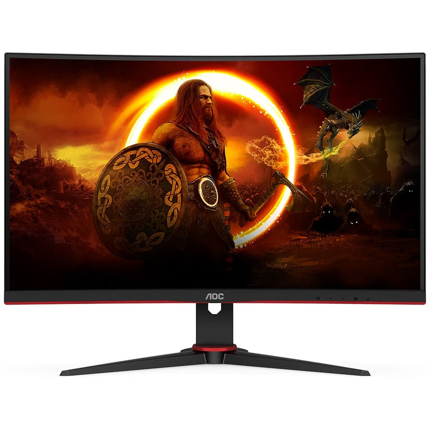 Monitor Gaming AOC, Curbat, 27", VA, FHD, 165Hz, 4ms, 1ms, FlickerFree, HDMI, DisplayPort, C27G2E/BK, Negru