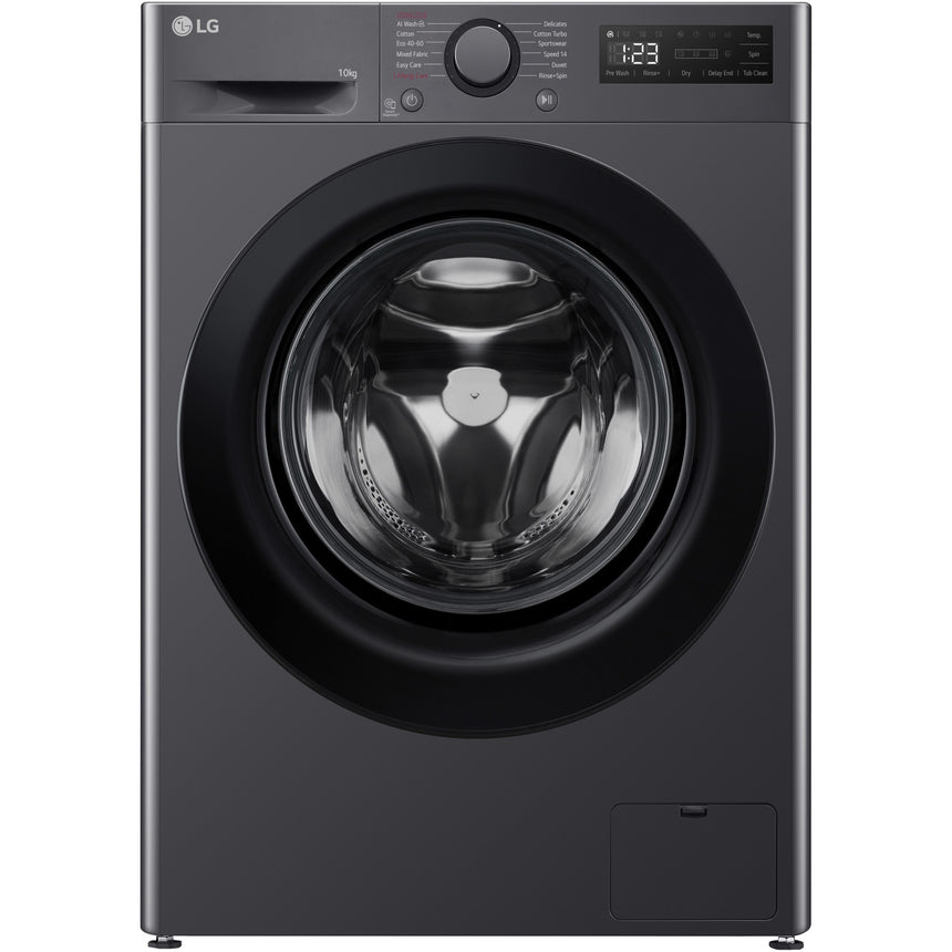 Masina de spalat rufe LG F4WR510SBM, 10 kg, 1400 rpm, Clasa A, Motor AI Direct Drive, AI Wash, Smart Diagnosis, Negru