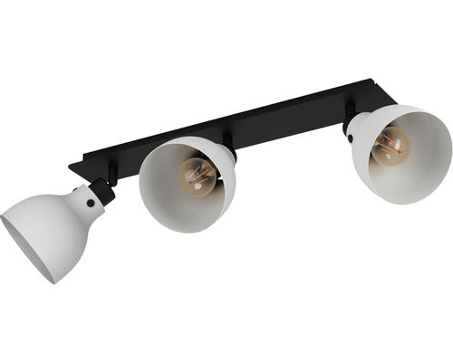 Plafoniera Cu Spoturi Matlock E27 Max. 3x40w, Negru/gri