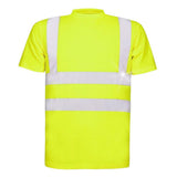 Tricou simplu reflectorizant cu maneca scurta REF 101, culoare galben, marimea L
