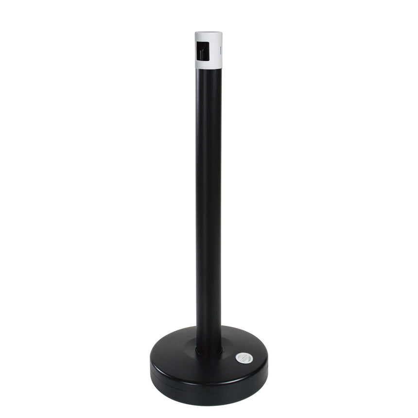 Stalp delimitare plastic, negru