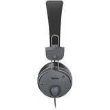 Casti HAMA Fun, cu Fir, On-ear, Microfon, Negru-Gri