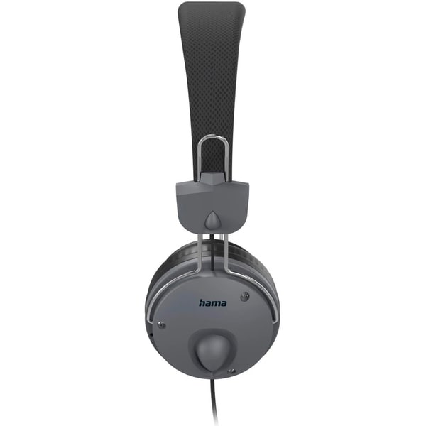 Casti HAMA Fun, cu Fir, On-ear, Microfon, Negru-Gri