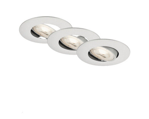 Spoturi Led Incastrate Nova Move 5w Ø90 Mm, Crom Mat, Pachet 3 Bucati