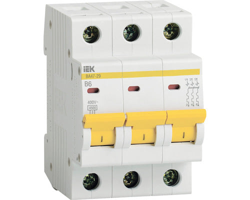 Disjunctor Electric Modular Iek 3p 6a 4, 5ka, Curba B