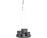 Farfurie Ecopots Cu Agatatoare Plastic Ø 36 Cm H 3 Cm Gri