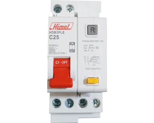 Disjunctor Diferential Himel Rcbo 1p+n 25a 4, 5ka, Curba C