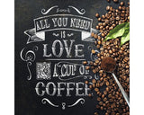 Tablou Sticla All You Need 20x20 Cm